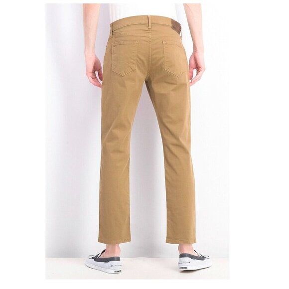 Paige Men's Jeans Straight Normandie Japanese Twill Hazel Wood Brown 28 x 30 NWT - Picture 3 of 4